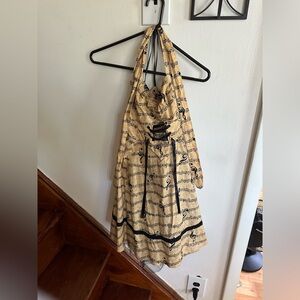 Hot Topic Brand Music Notes Halter Dress Size Small